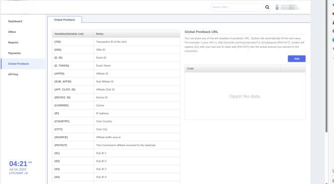 Create pop-up widget